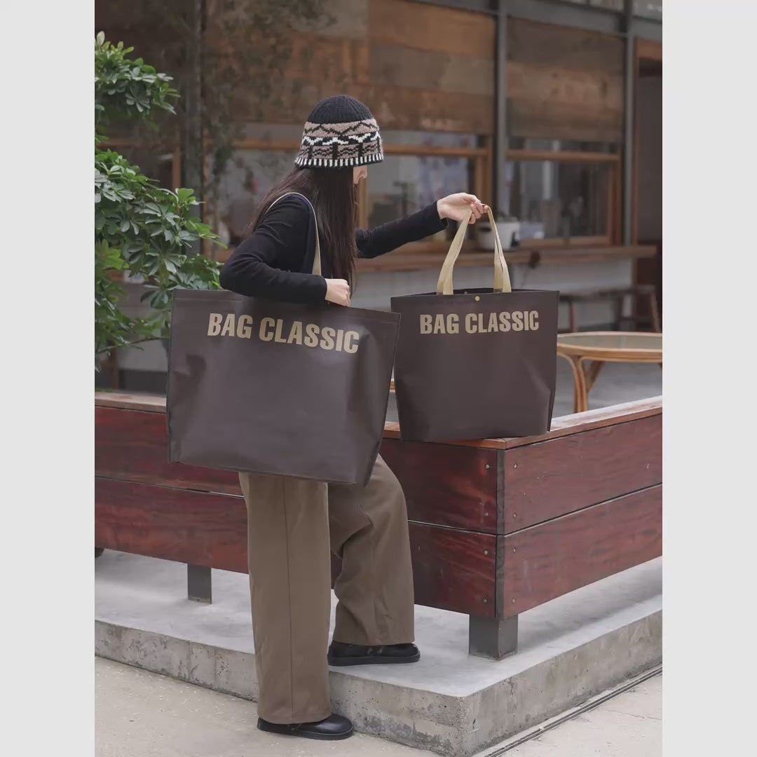 17-Style Extra-Thick Snap-Closure Non-Woven Shopping Bags product video 1