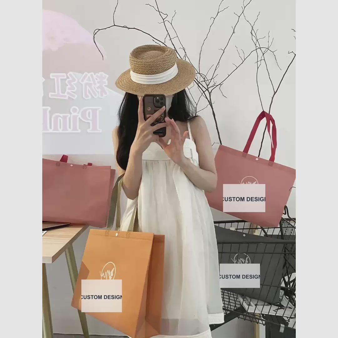 Boutique Non-Woven Tote Bags — 4 Styles product video 1