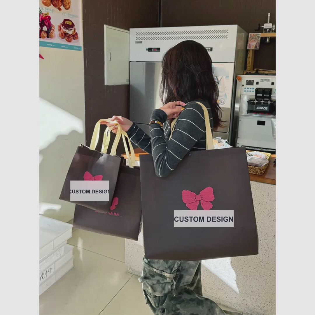 Boutique Non-Woven Tote Bags — 5 Styles product video 1