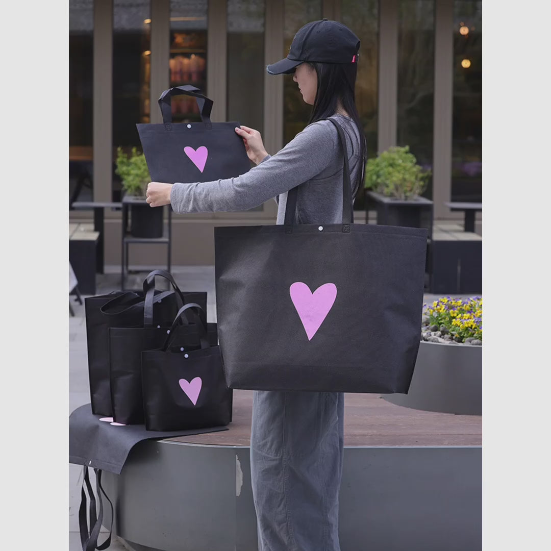 Snap-Closure Non-Woven Tote Bags — 12 Styles product video 1