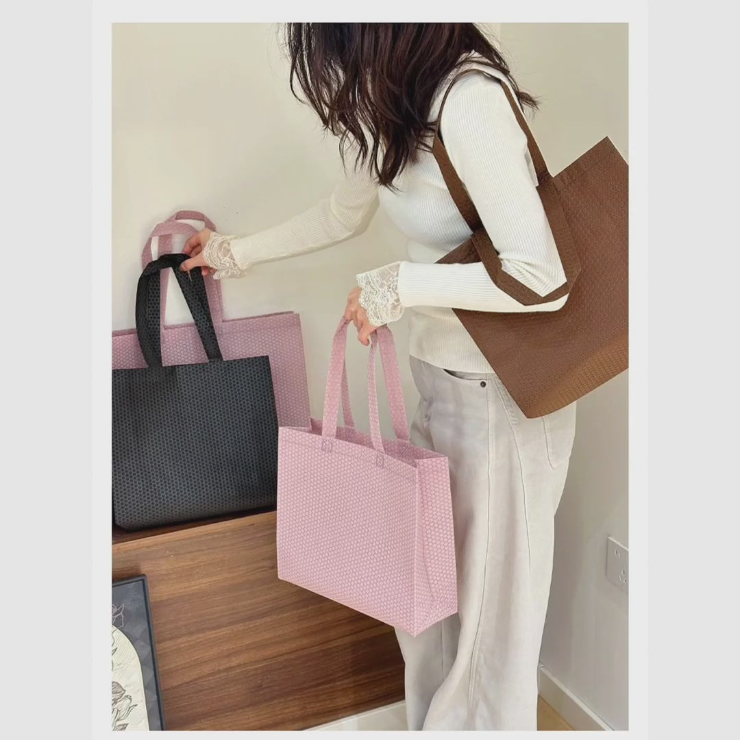 Boutique Non-Woven Tote Bags — 2 Styles product video 1