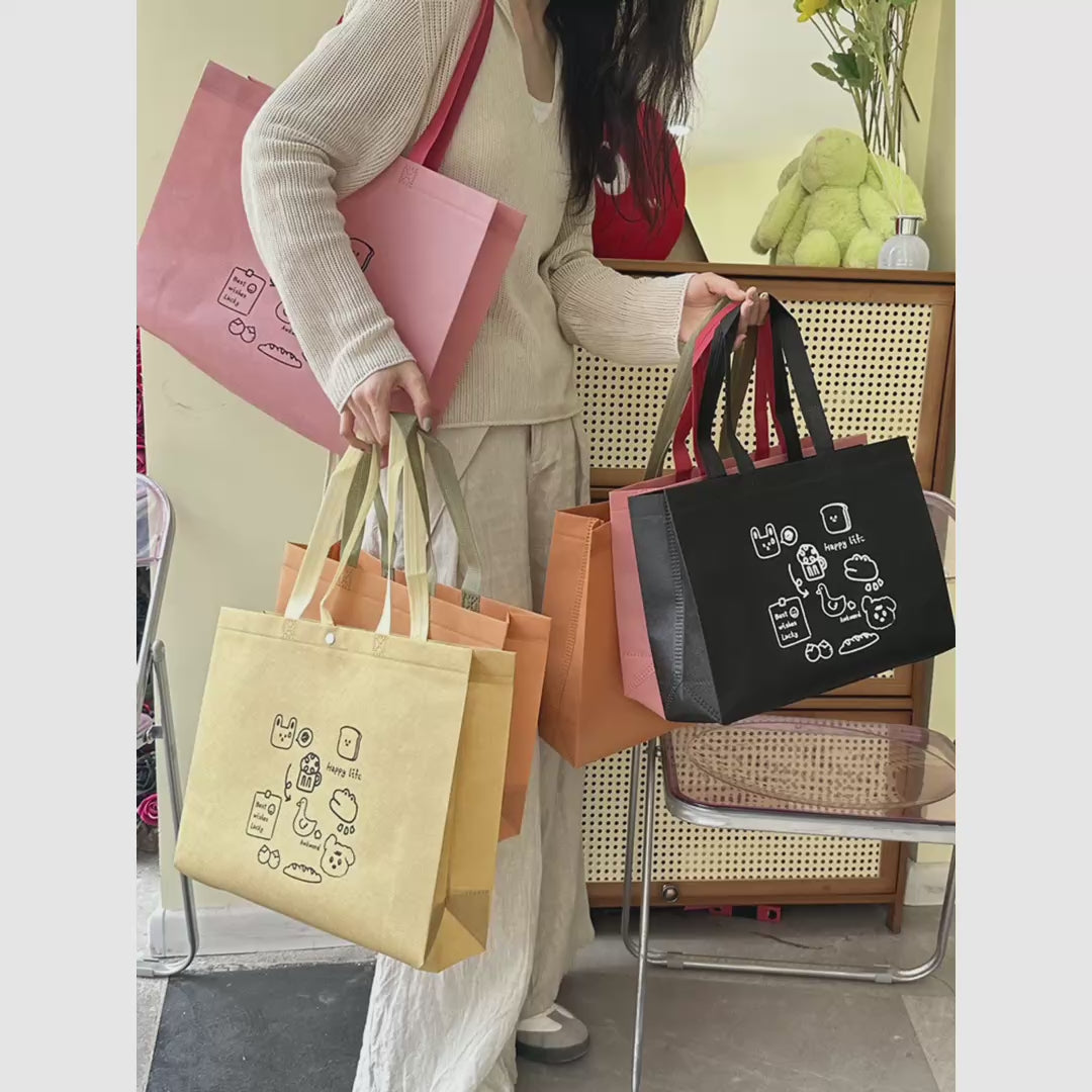 Boutique Non-Woven Tote Bags — 8 Styles product video 1