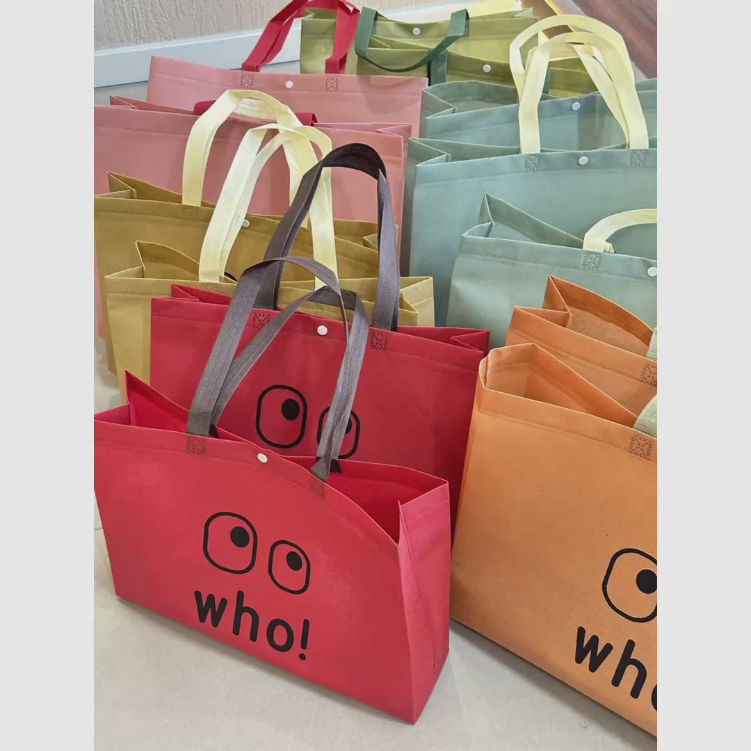 Snap-Closure Non-Woven Tote Bags — 12 Styles product video 1