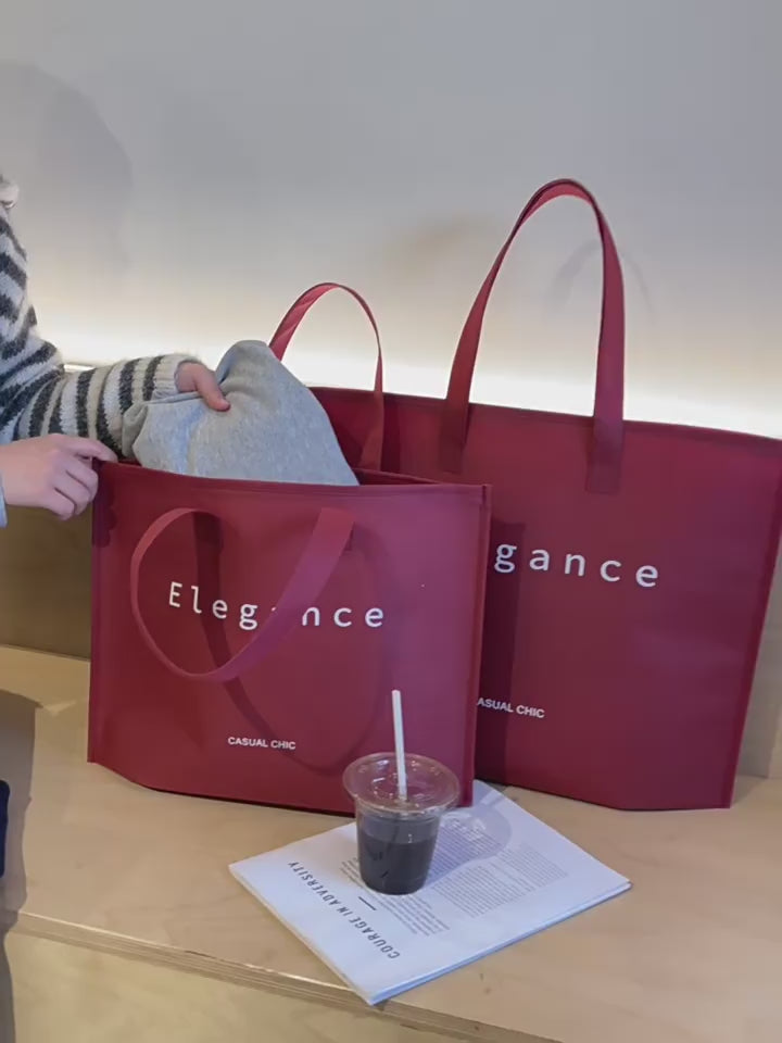 Zipper non-woven tote bag product video