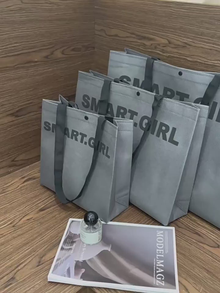 Woven-handle non-woven tote bag product video