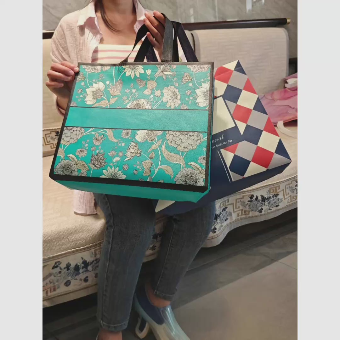 Printed Laminated Non-Woven Tote Bags — 30 Designs product video 1