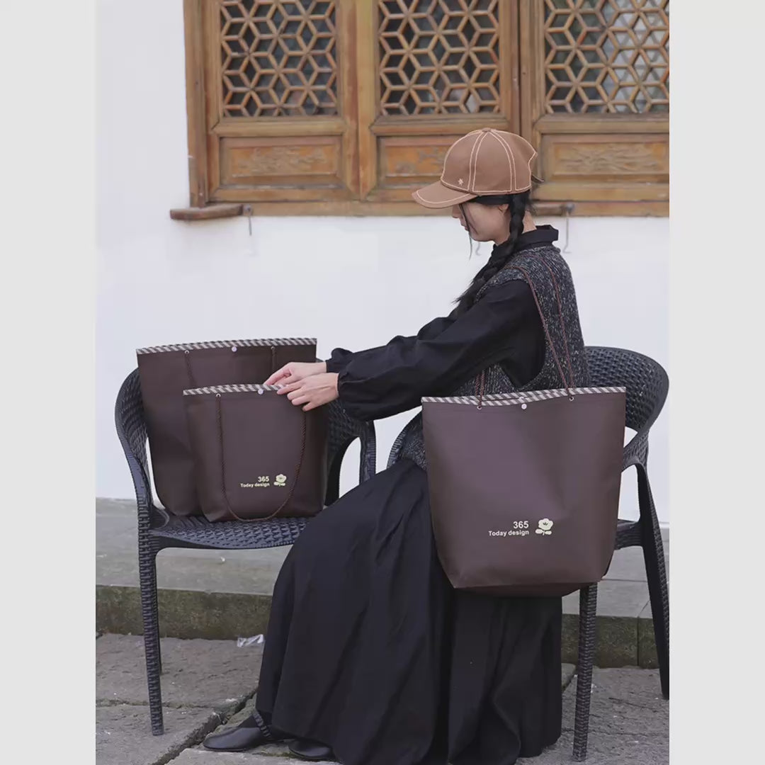 Rope-Handle Stitched Non-Woven Tote Bags — 7 Styles product video 1