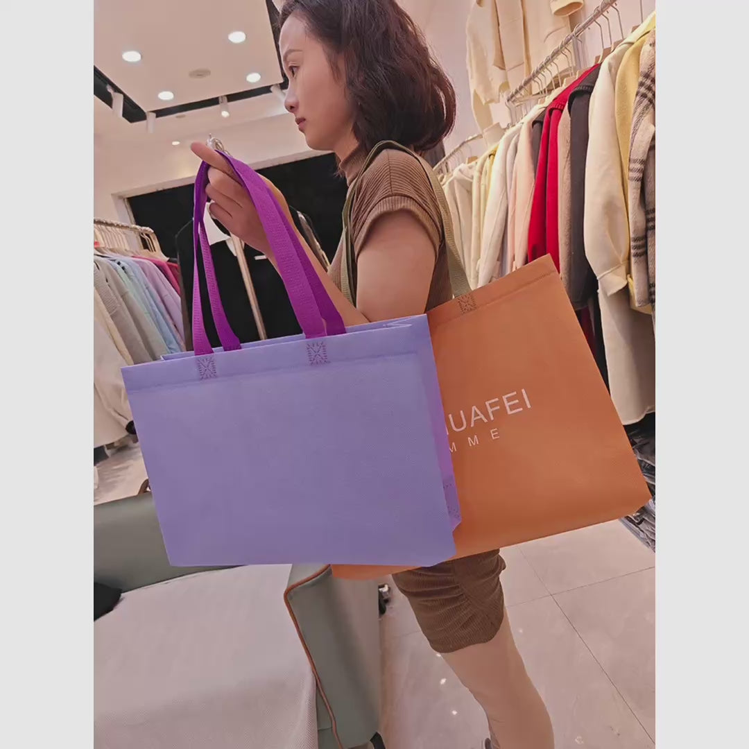 Heavy-Duty Non-Woven Tote Bags — 6 Color Options product video 1