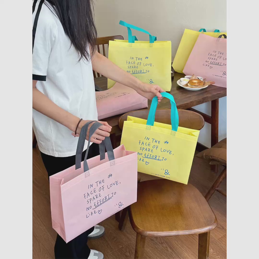 Boutique Non-Woven Tote Bags — 4 Styles product video 1