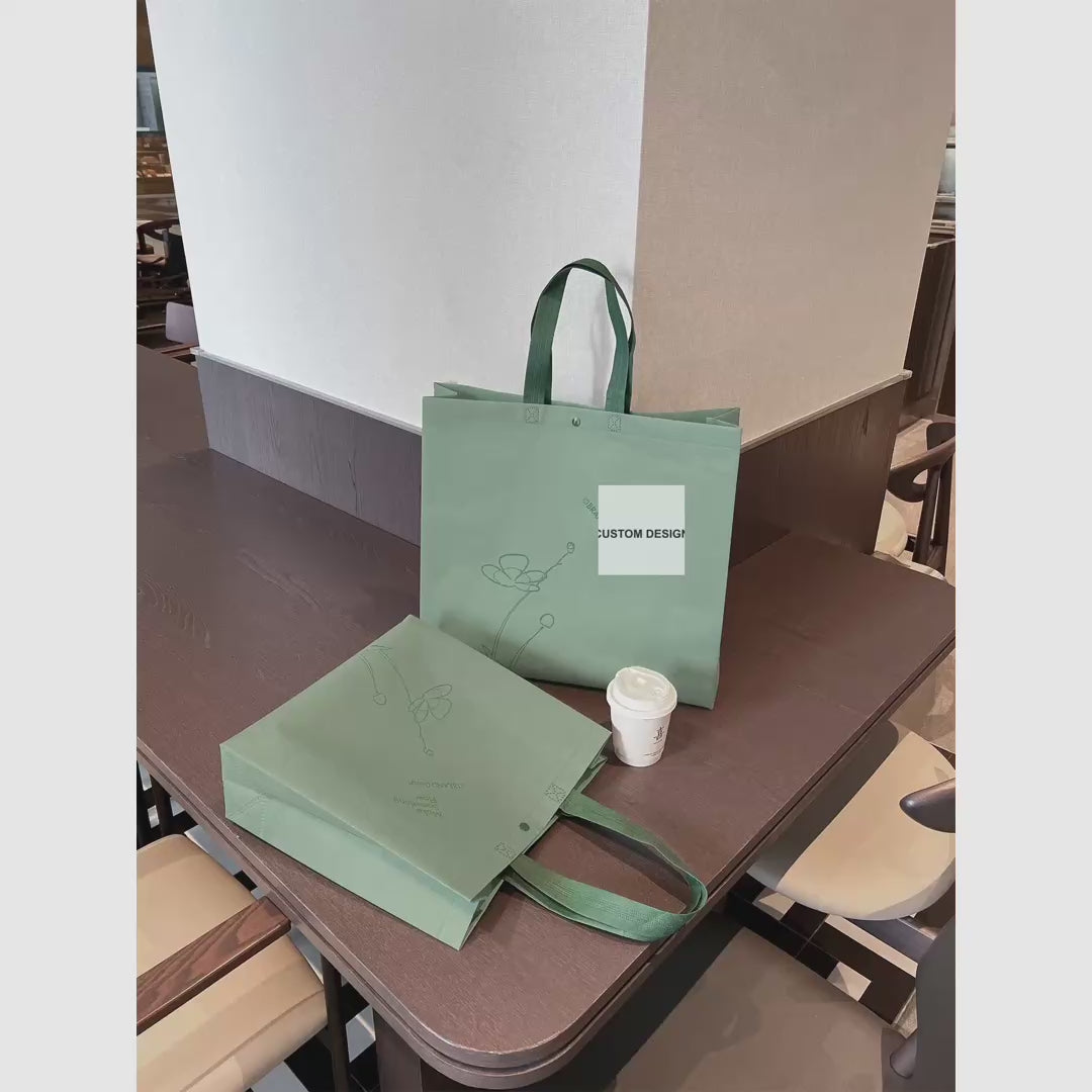 Boutique Non-Woven Tote Bags — 5 Styles product video 1