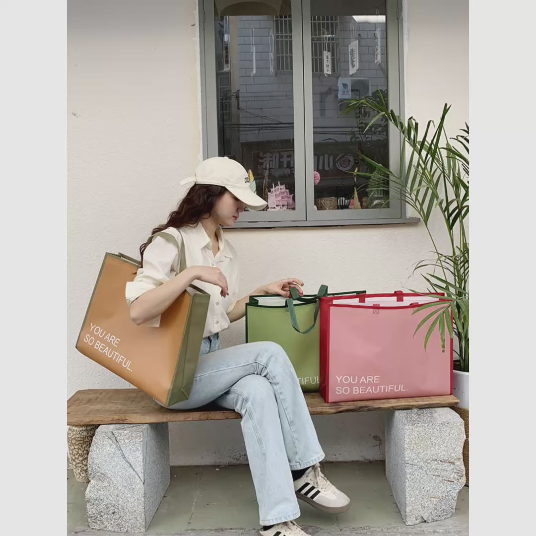 Boutique Non-Woven Tote Bags — 6 Styles product video 1