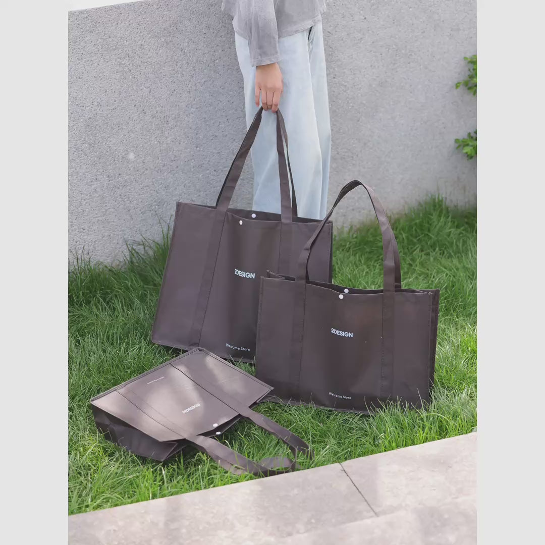 Stitched Non-Woven Tote Bags — 6 Styles product video 1