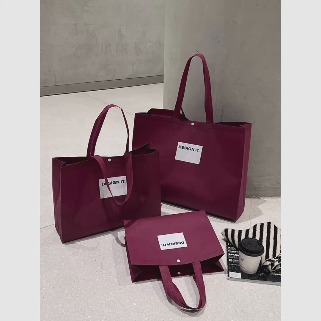 Ancora-Red Non-Woven Tote Bags — 5 Styles product video 1
