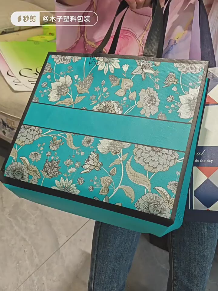 Boutique Laminated Non-Woven Tote Bags — 30 Designs product video 1