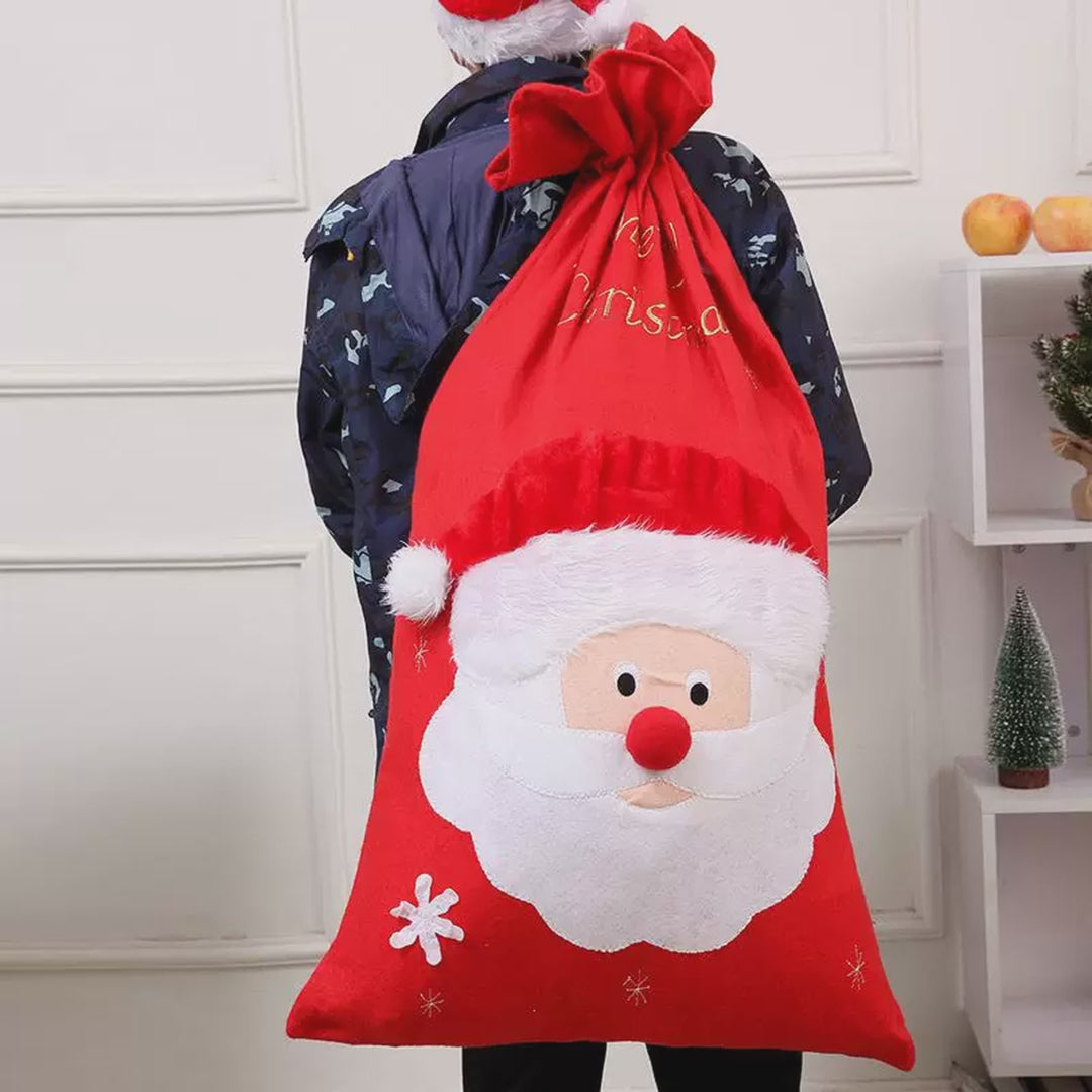 Oversized drawstring Christmas gift sacks – product video