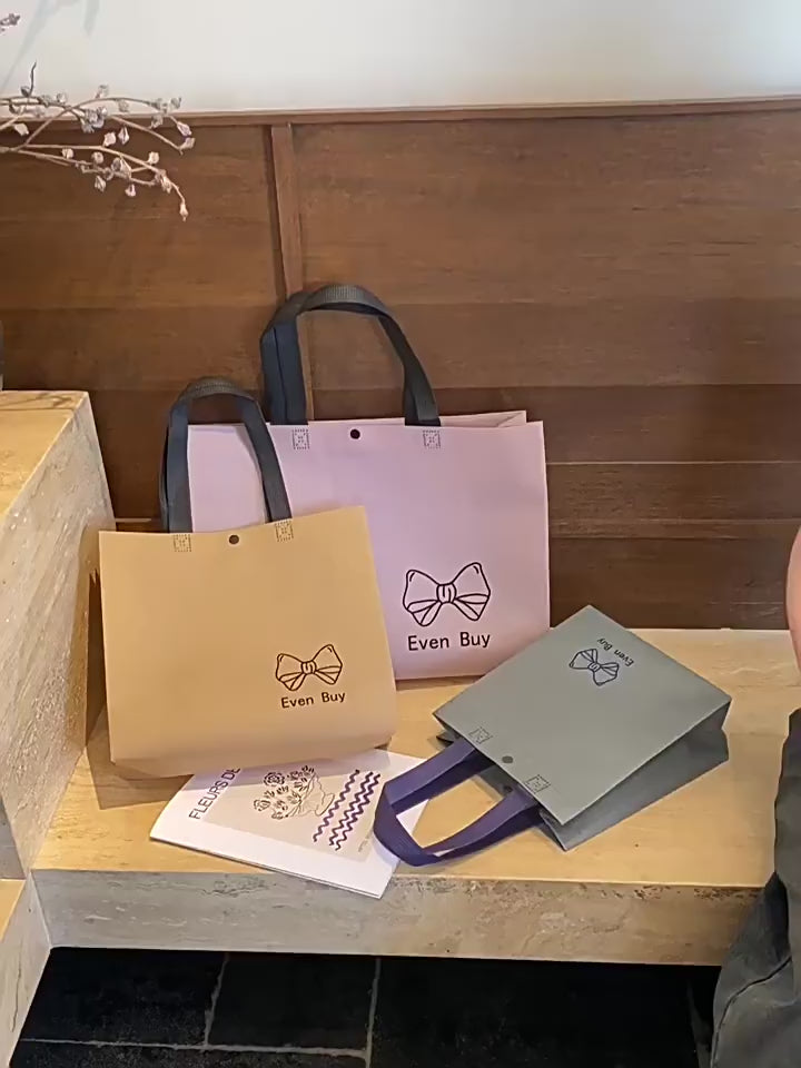 Custom non-woven tote bags product video