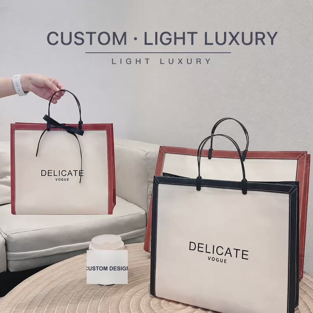 Boutique Non-Woven Tote Bags — 4 Styles product video 1