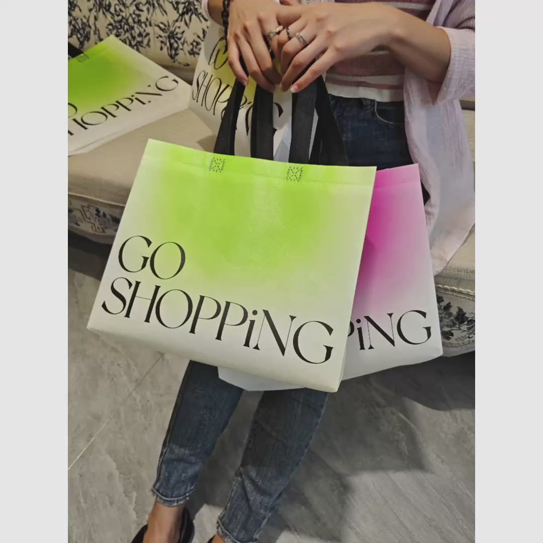 Boutique Laminated Non-Woven Tote Bags — 30 Designs product video 1
