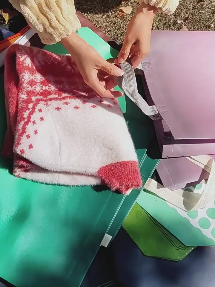Heavy-Duty Laminated Non-Woven Tote Bags — 18 Designs product video 1