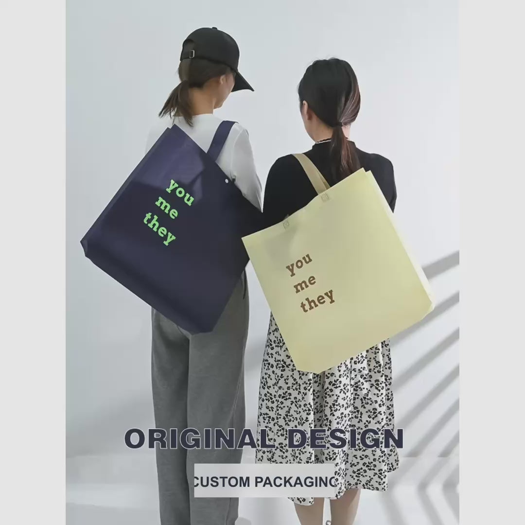 Boutique Non-Woven Tote Bags — 5 Styles product video 1