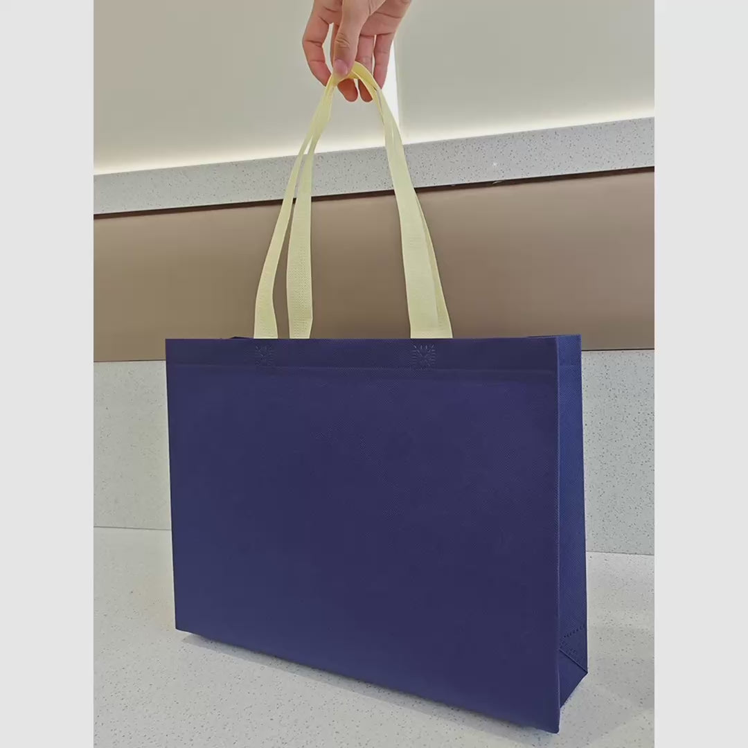 Large Non-Woven Tote Bags — 7 Color Options product video 1