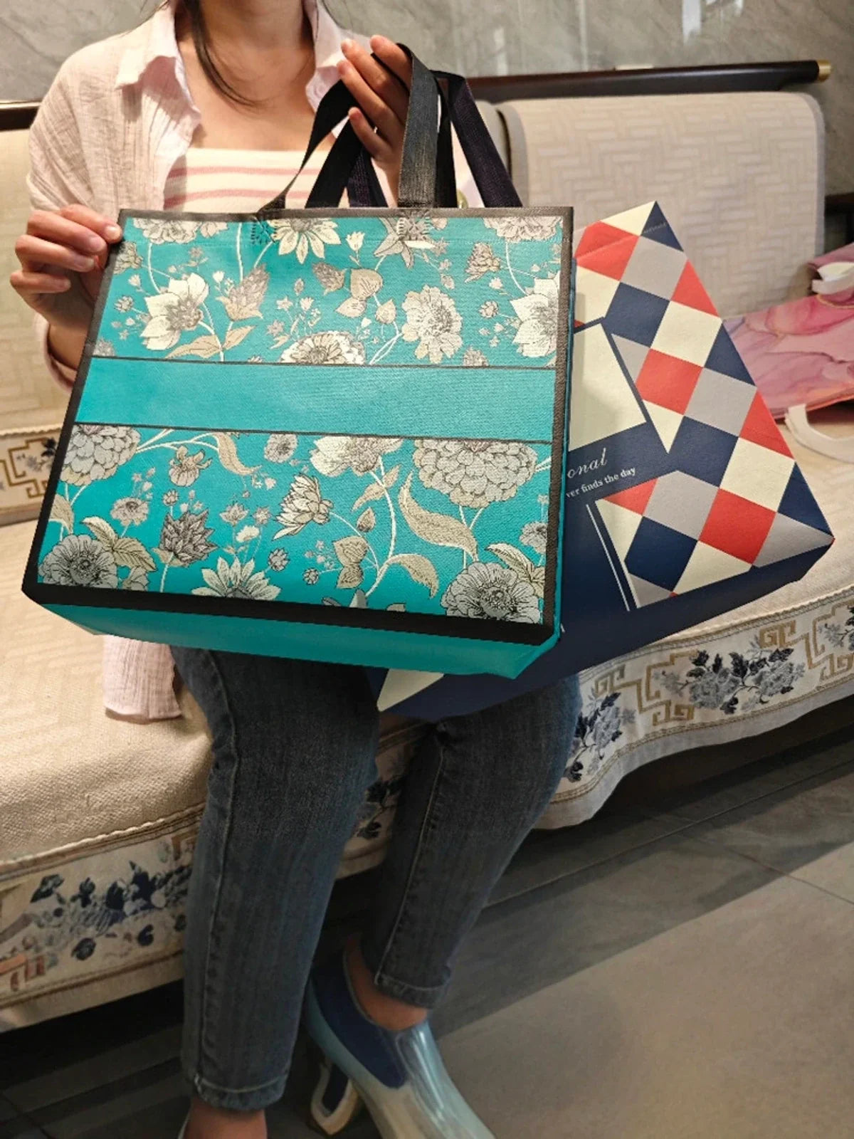 Printed Laminated Non-Woven Tote Bags — 30 Designs product view 1