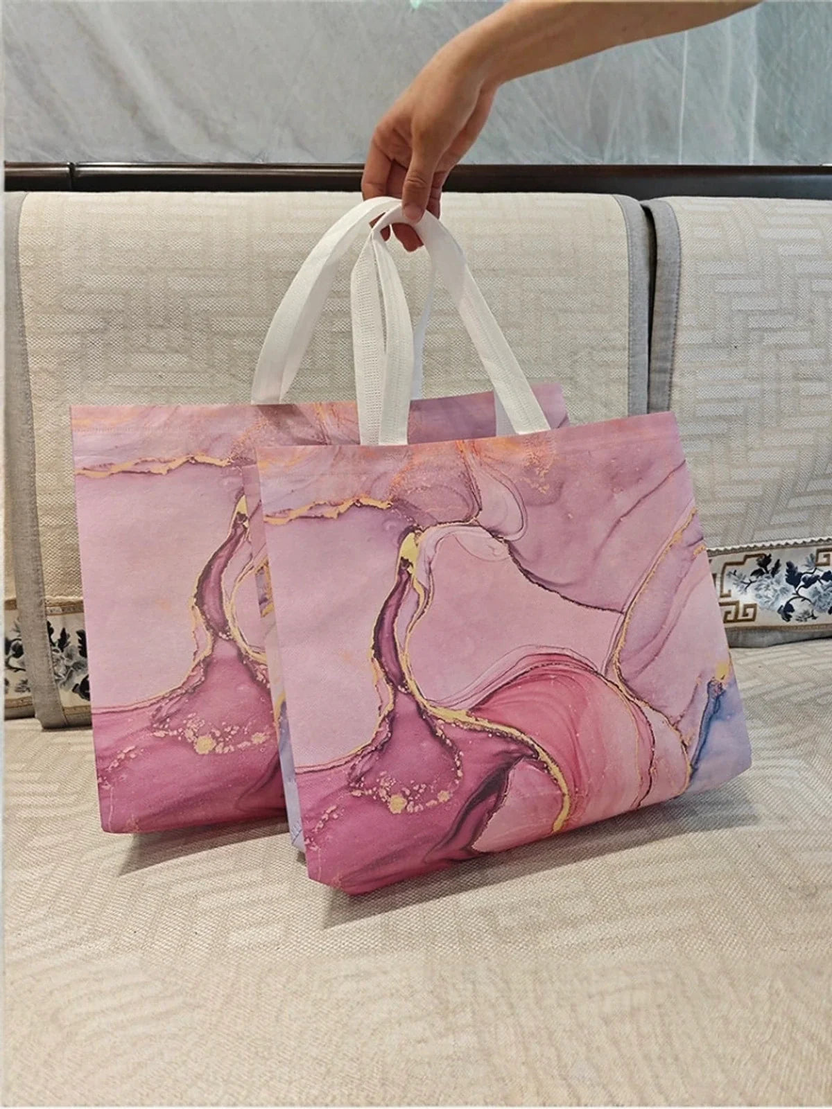 Printed Laminated Non-Woven Tote Bags — 30 Designs product view 3