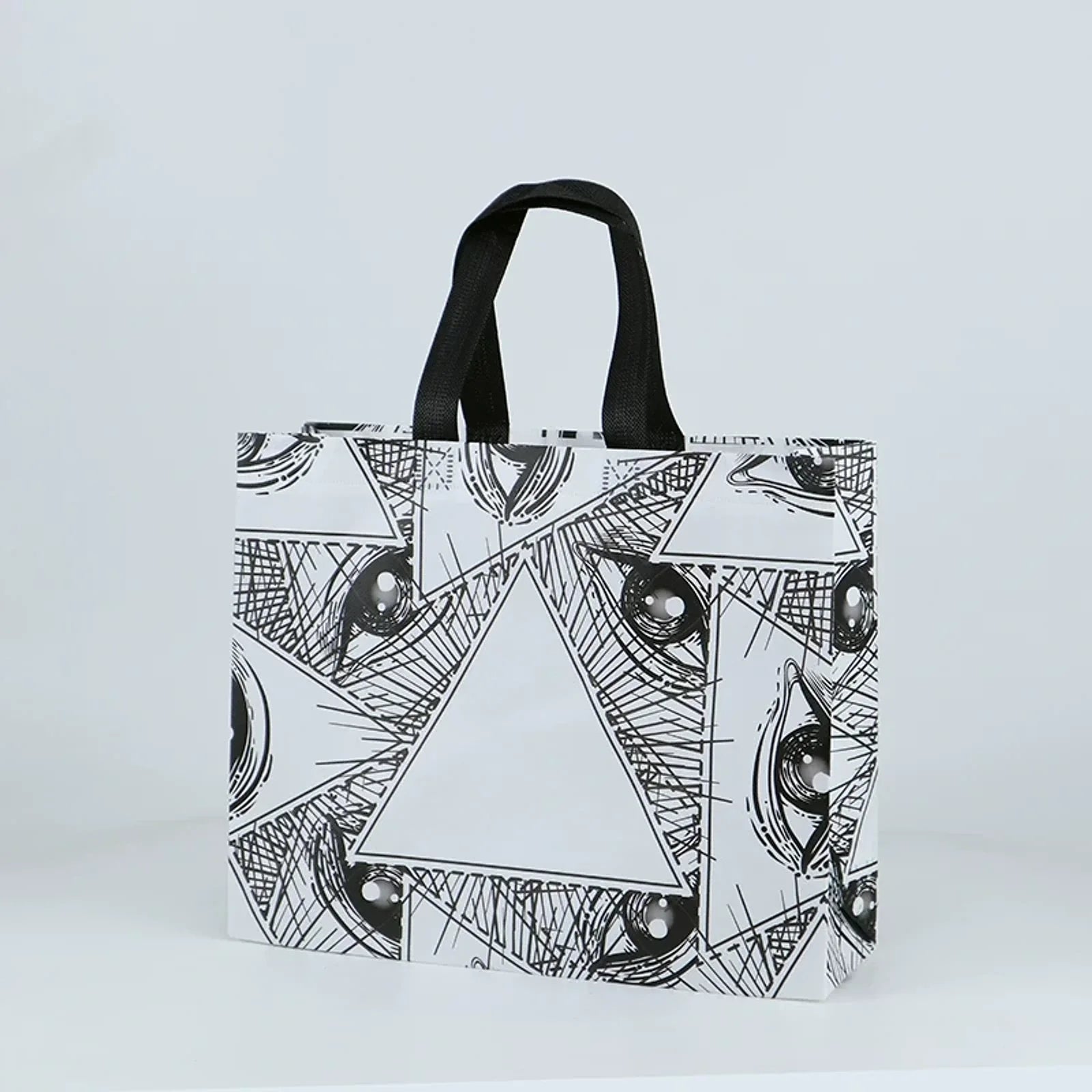 Printed Non-Woven Tote Bags — 18 Designs — Big Eyes