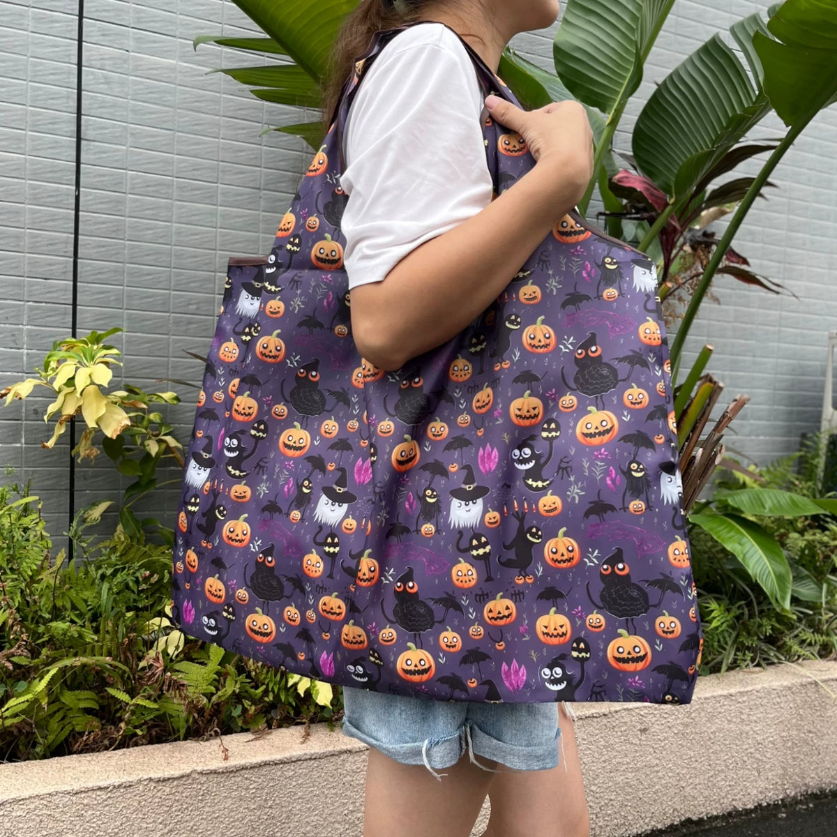 Reusable Halloween Shopping Bags with Carry Handles – Design 02