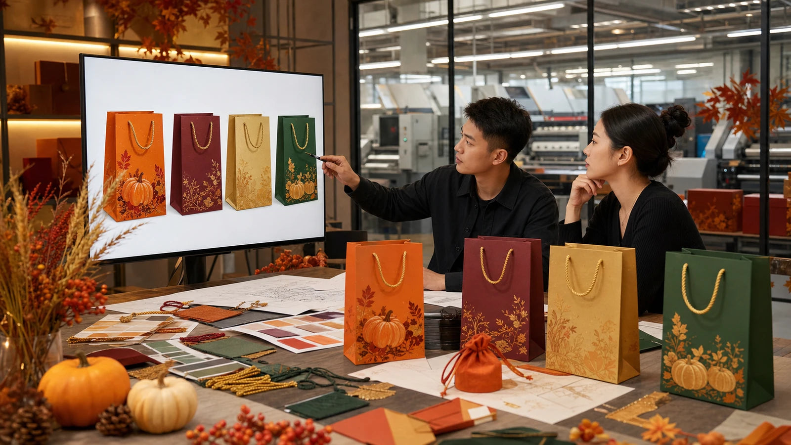 review thanksgiving bag digital mockup