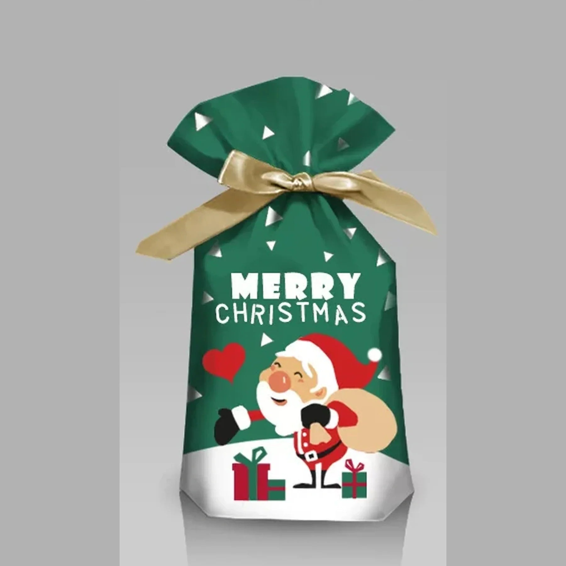Ribbon-Closure Christmas Gift Bags – selected style