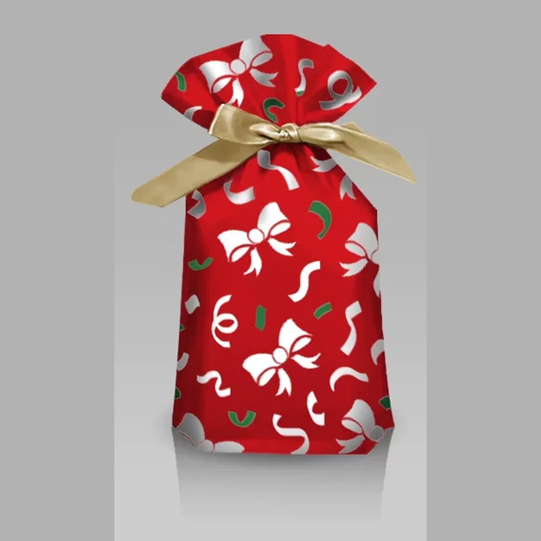Ribbon-Closure Christmas Gift Bags – selected style