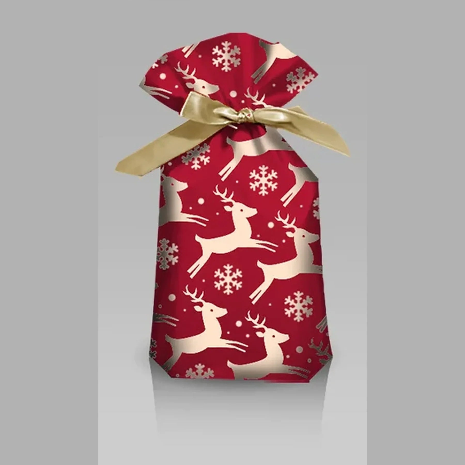 Ribbon-Closure Christmas Gift Bags – selected style