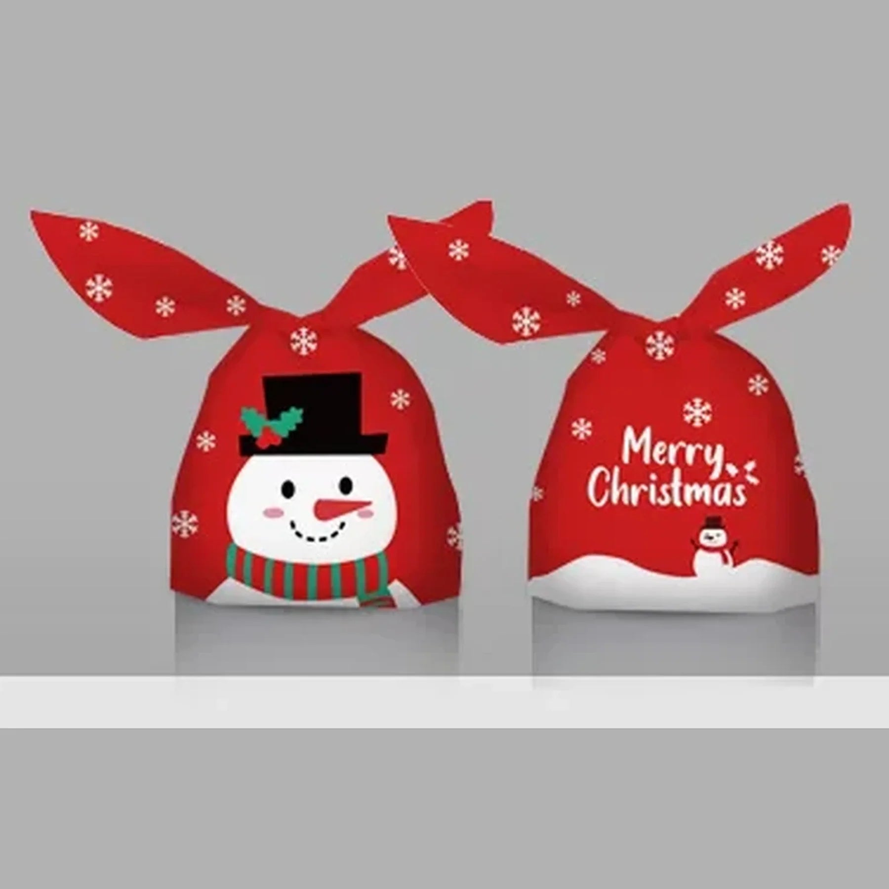 Ribbon-Closure Christmas Gift Bags – selected style
