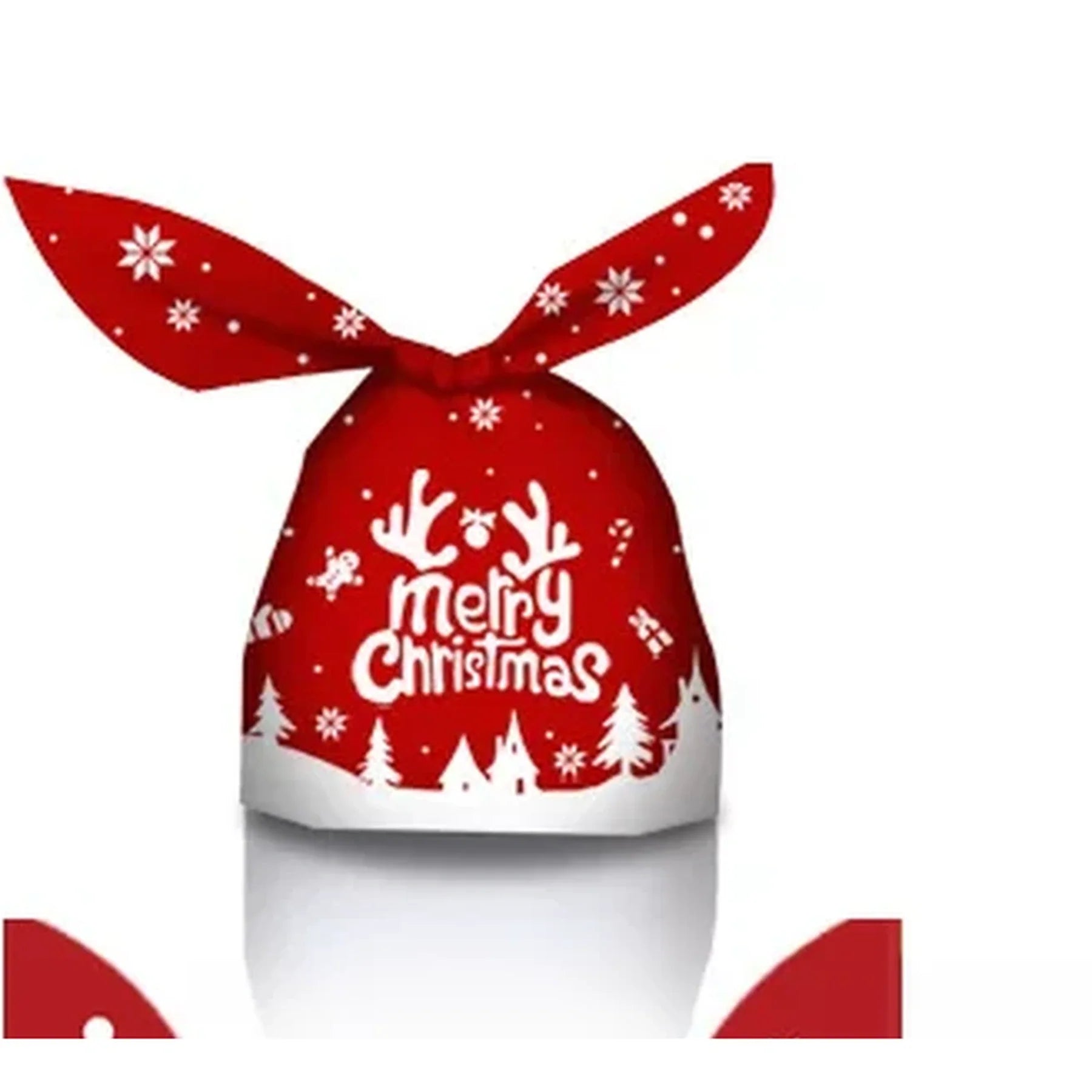 Ribbon-Closure Christmas Gift Bags – selected style
