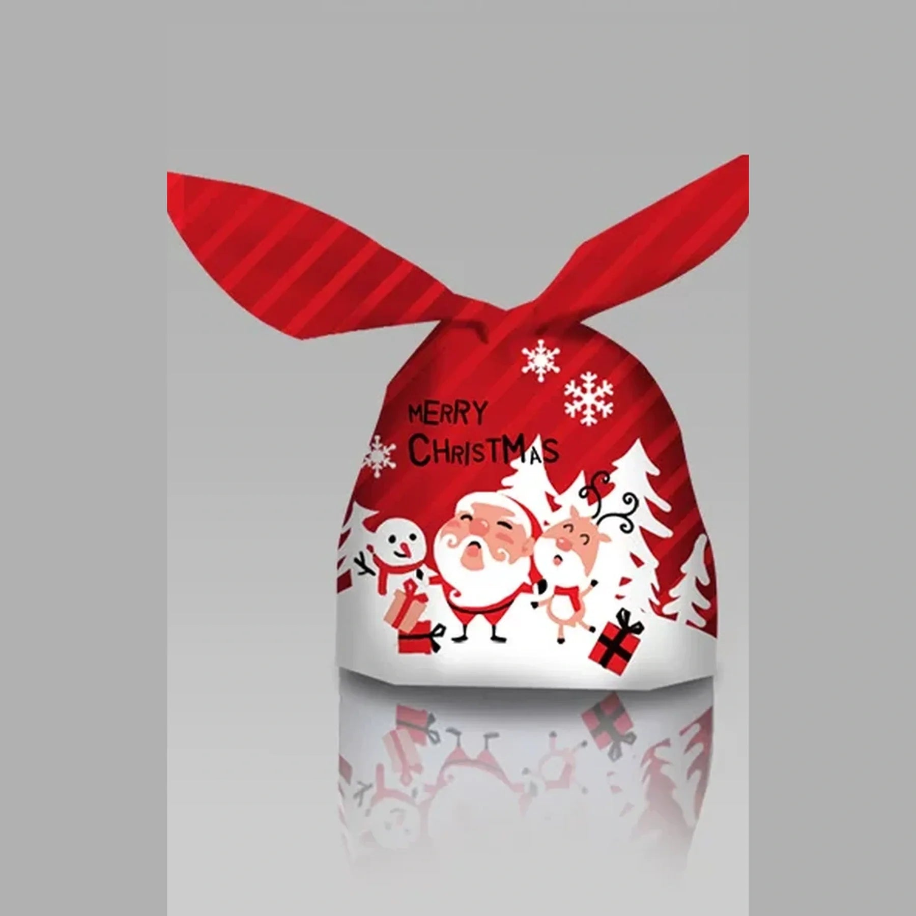 Ribbon-Closure Christmas Gift Bags – selected style