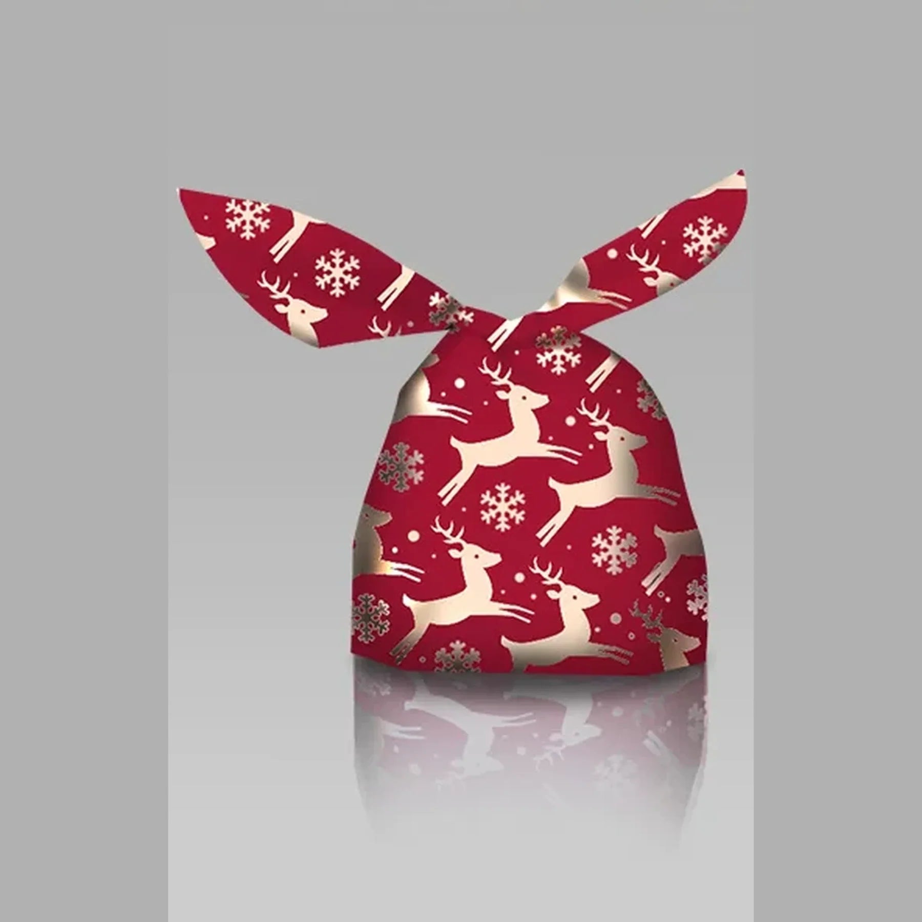 Ribbon-Closure Christmas Gift Bags – selected style