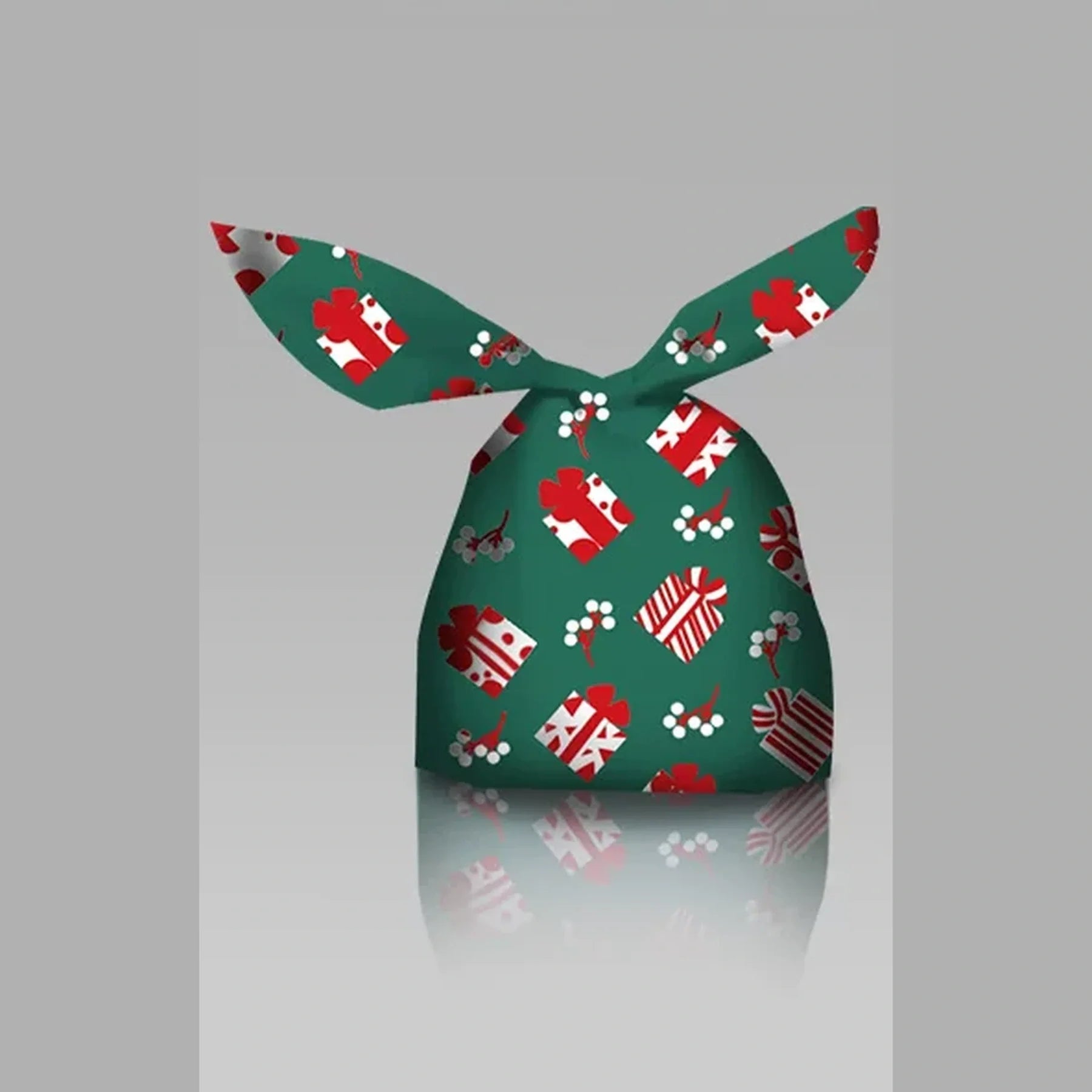 Ribbon-Closure Christmas Gift Bags – selected style