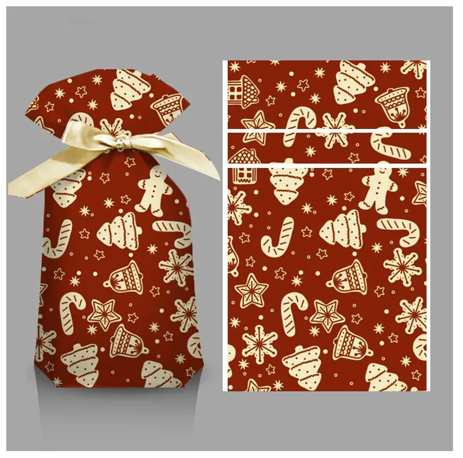 Ribbon Drawstring Christmas Gift Bags – selected style