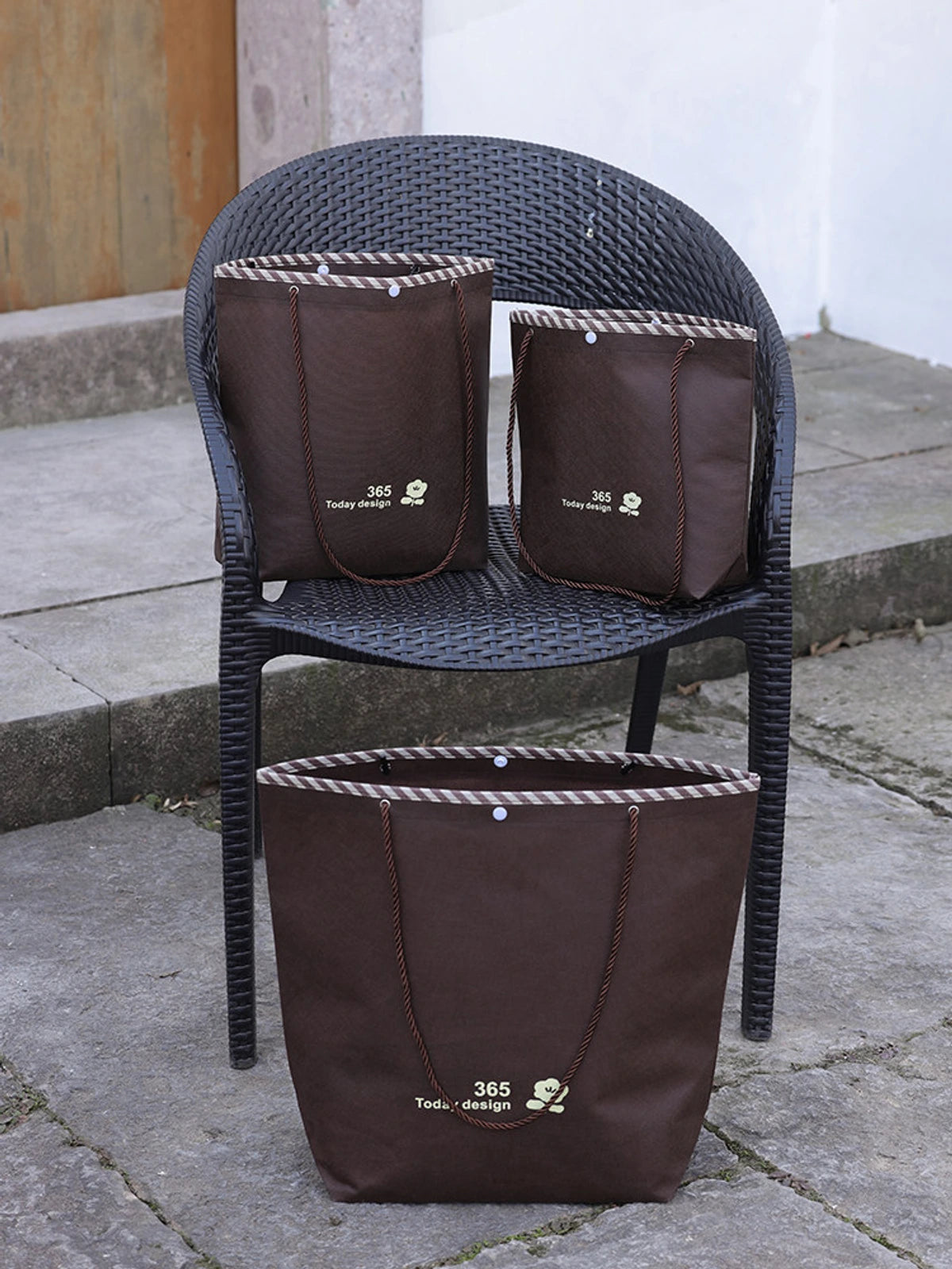 Rope-Handle Stitched Non-Woven Tote Bags — 7 Styles product view 5