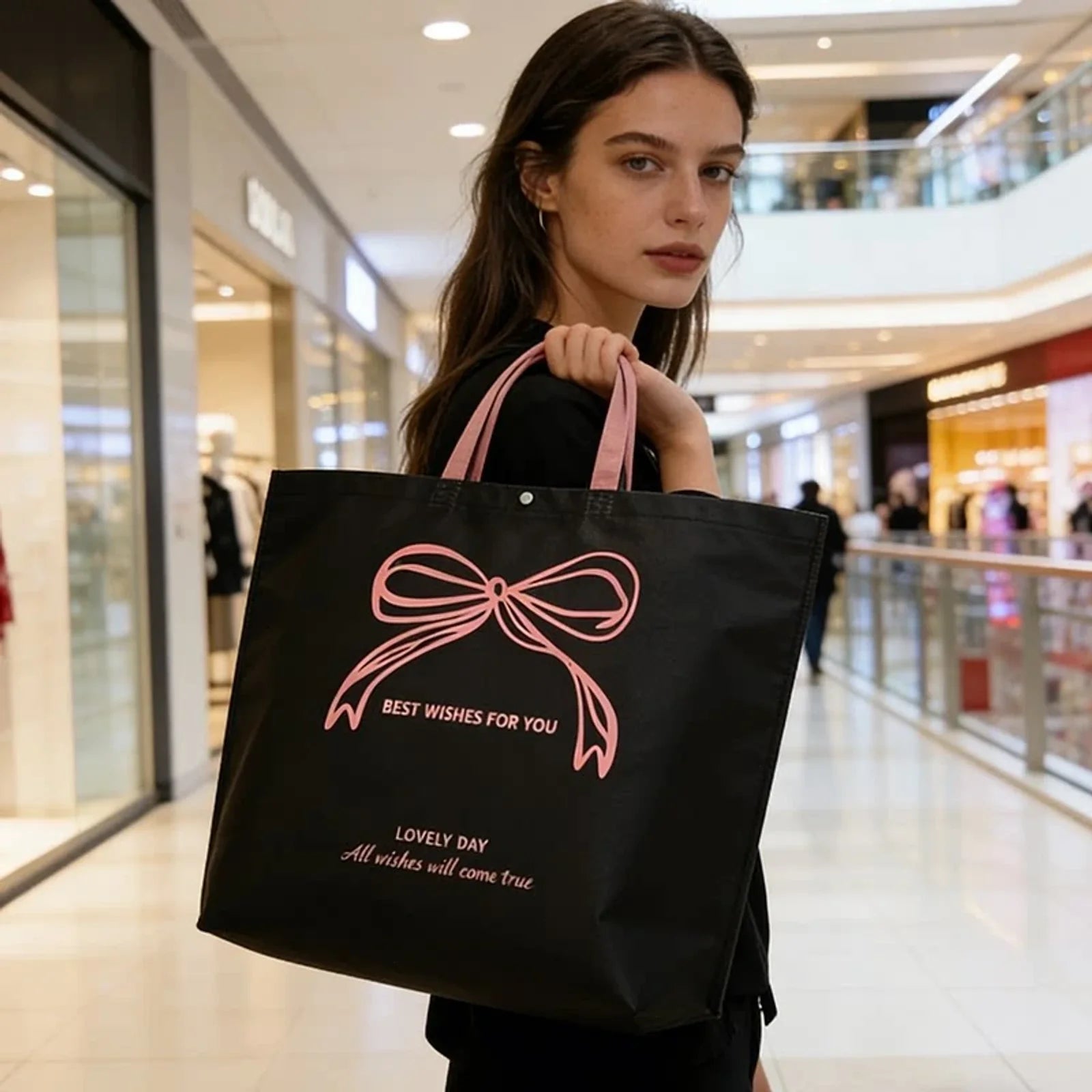 Shoulder-Carry Non-Woven Tote Bags — 20 Styles product view 4
