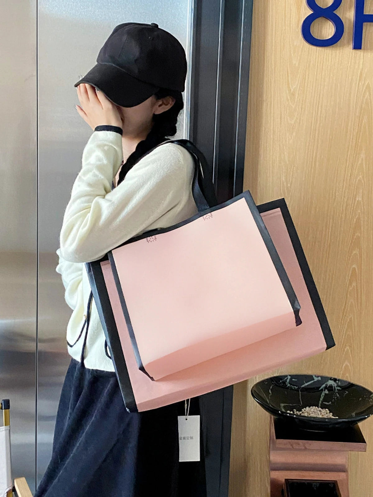 Shoulder-Carry Non-Woven Tote Bags — 3 Colors product view 1