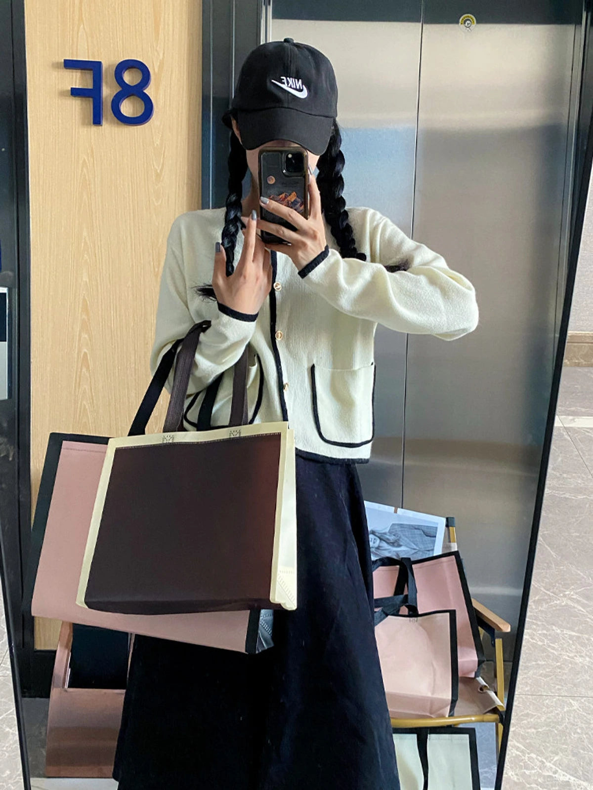 Shoulder-Carry Non-Woven Tote Bags — 3 Colors product view 2