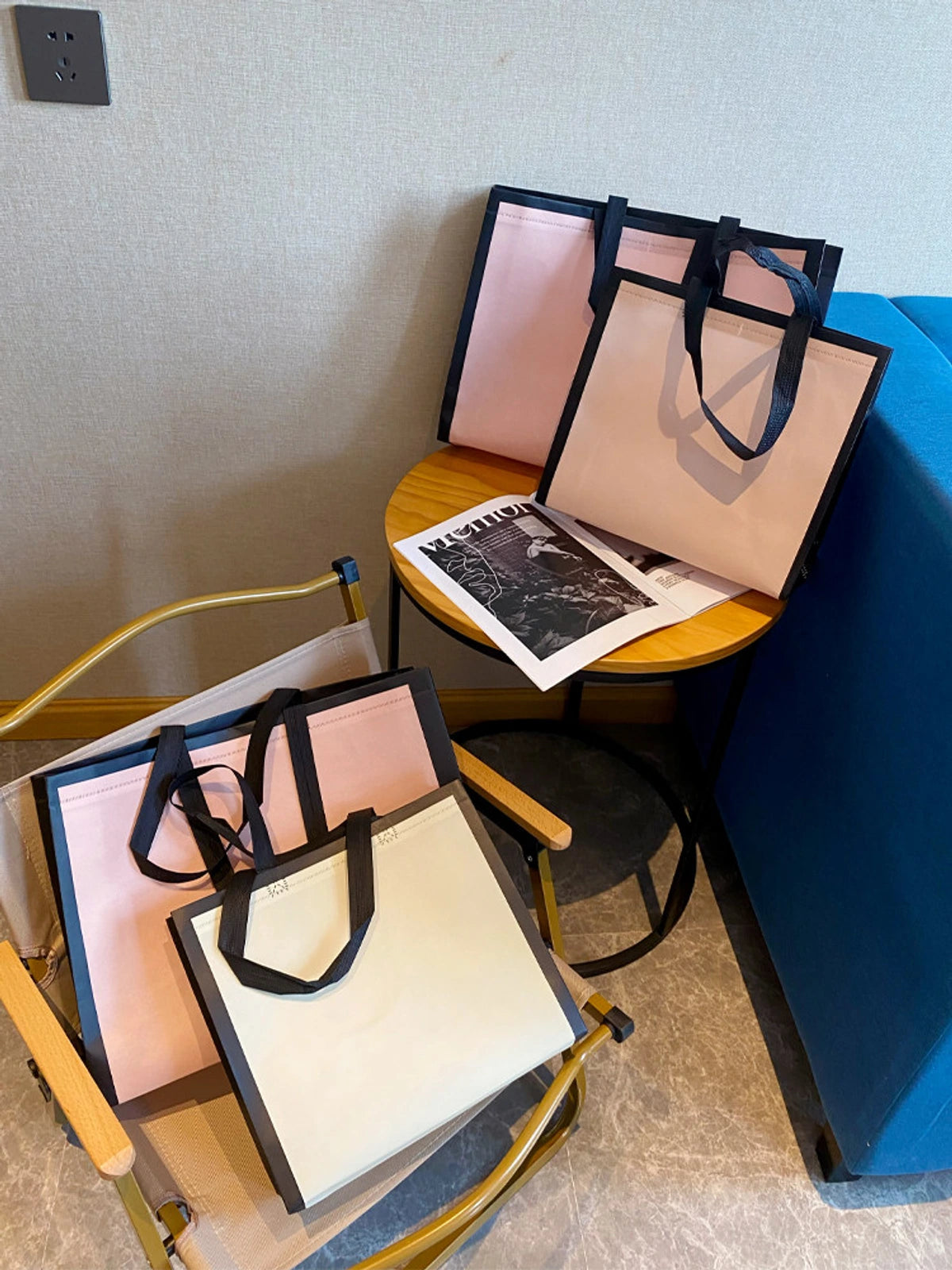 Shoulder-Carry Non-Woven Tote Bags — 3 Colors product view 3