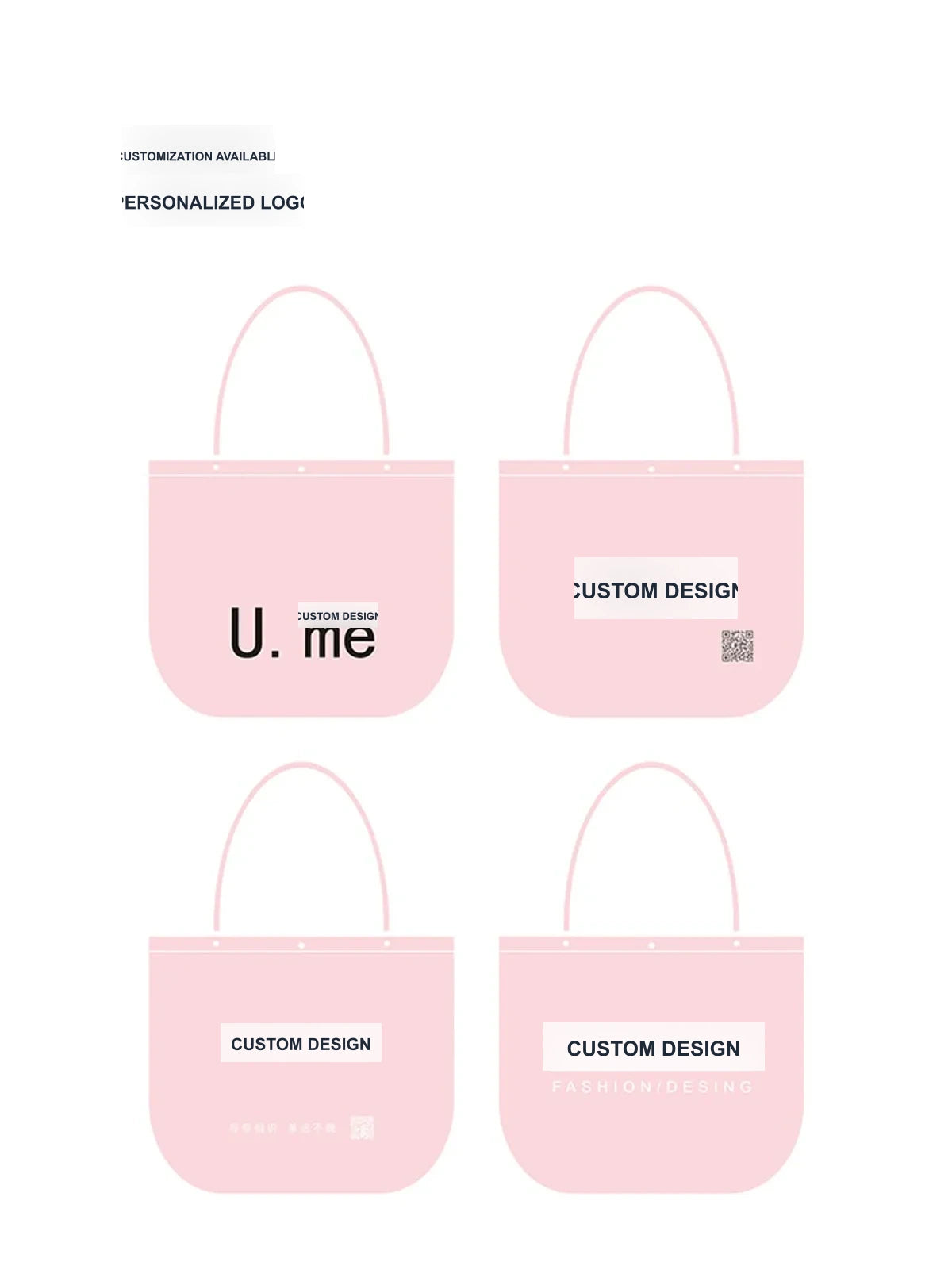 Snap-Closure Inverted-Trapezoid Stitched Non-Woven Tote Bags — 8 Styles product view 4