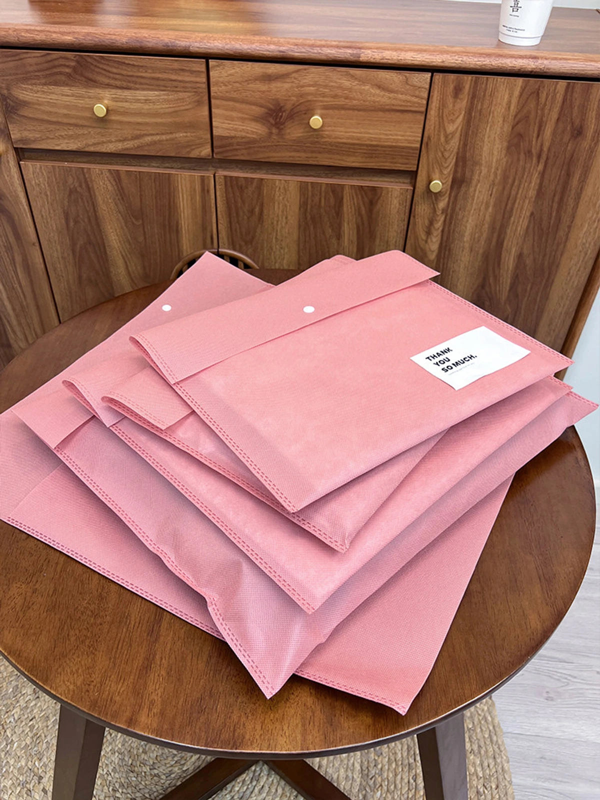 Snap-Closure Non-Woven Garment Packaging Bags — 6 Styles product view 2
