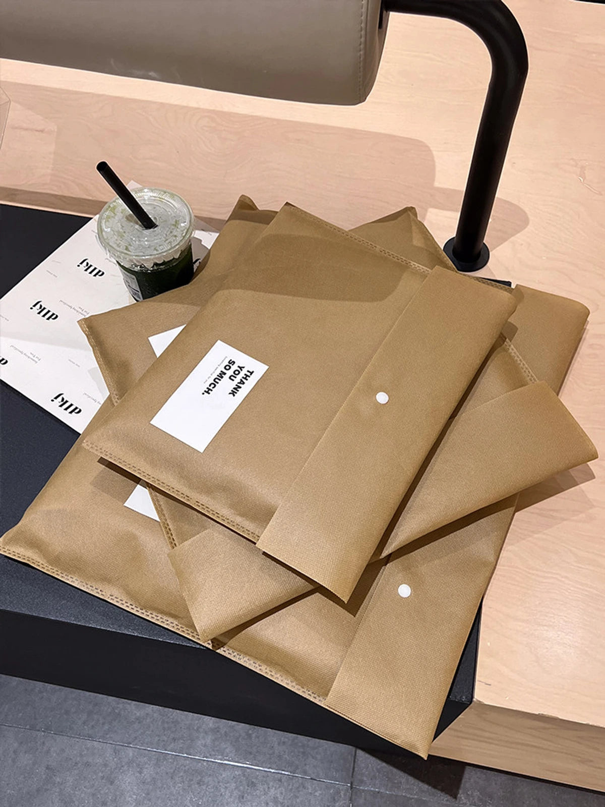 Snap-Closure Non-Woven Garment Packaging Bags — 6 Styles product view 3