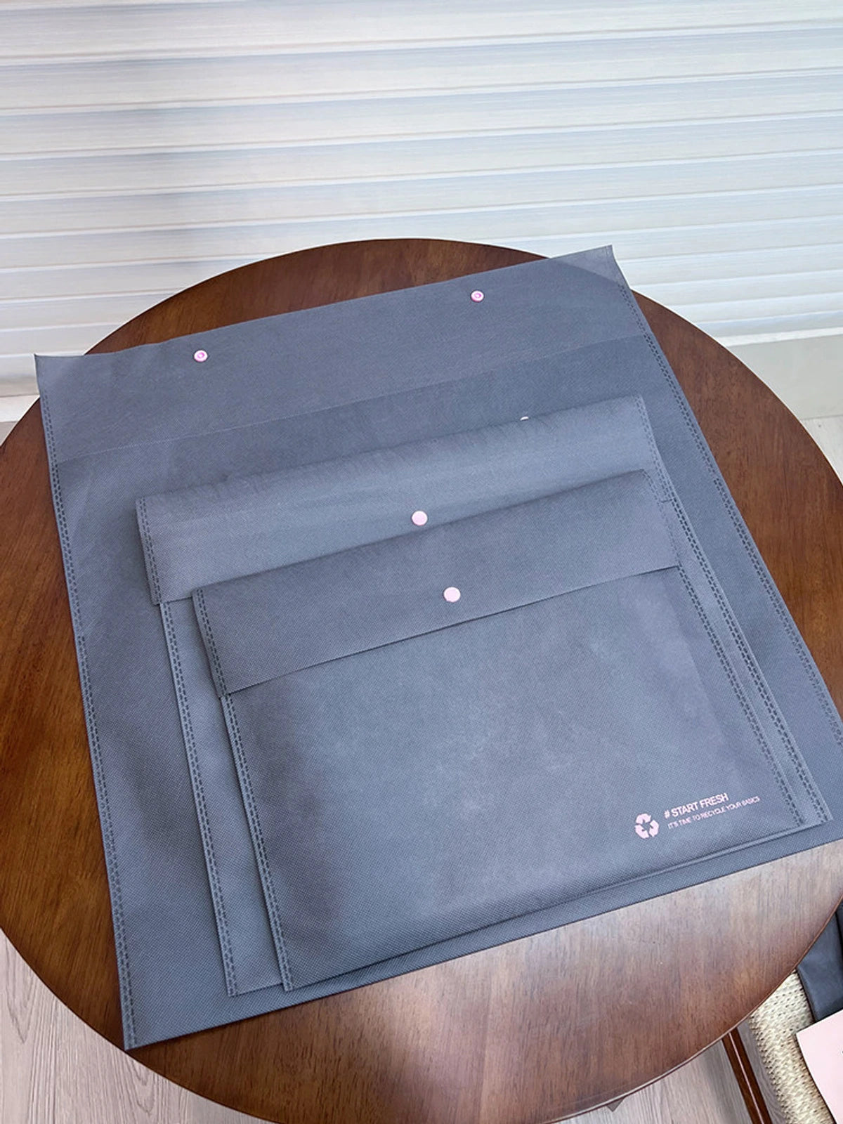 Snap-Closure Non-Woven Garment Packaging Bags — 6 Styles product view 5