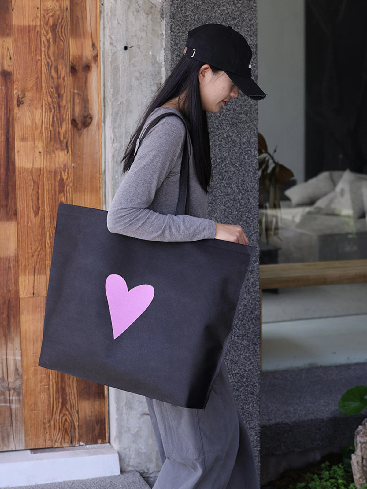 Snap-Closure Non-Woven Tote Bags — 12 Styles product view 2