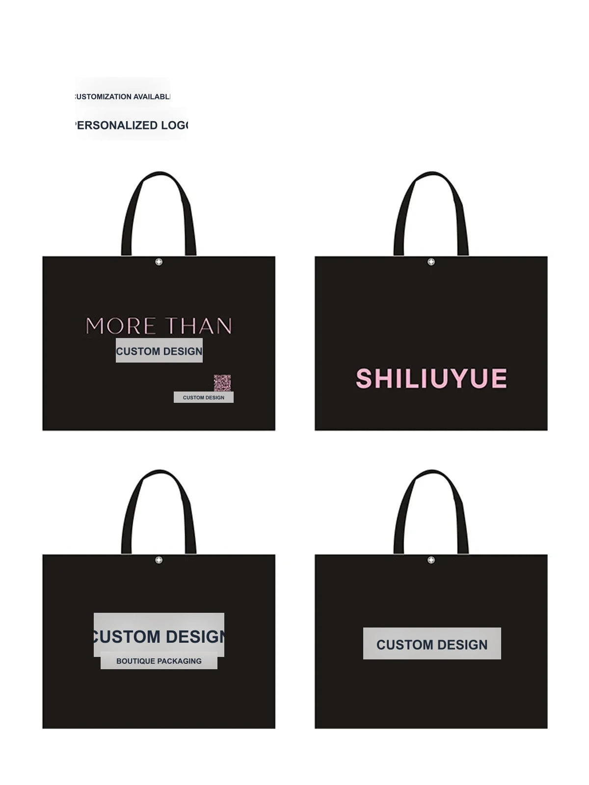 Snap-Closure Non-Woven Tote Bags — 12 Styles product view 4
